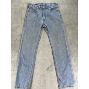 Levi's Jeans Men 33x34 Blue 505 Regular Fit Straight Leg Denim
